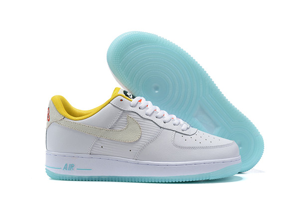 Women's Air Force 1 Low Top White Shoes 081